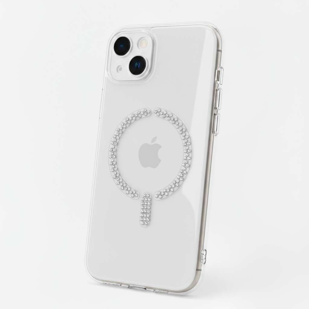 Funda Antiyellow Compatible con MagSafe con Brillantes para iPhone 13