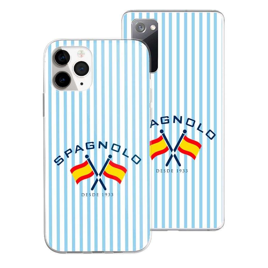 Funda Oficial Spagnolo - Fondo rayas azules