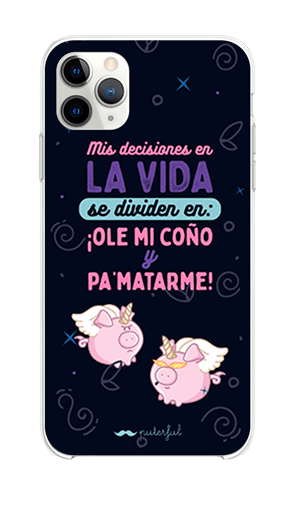 Funda Móvil Diseño Puterful - Mis decisiones en la vida