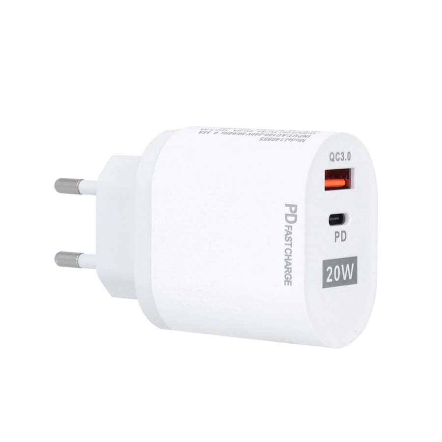 Cargador - Enchufe Tipo USB + C - 20W
