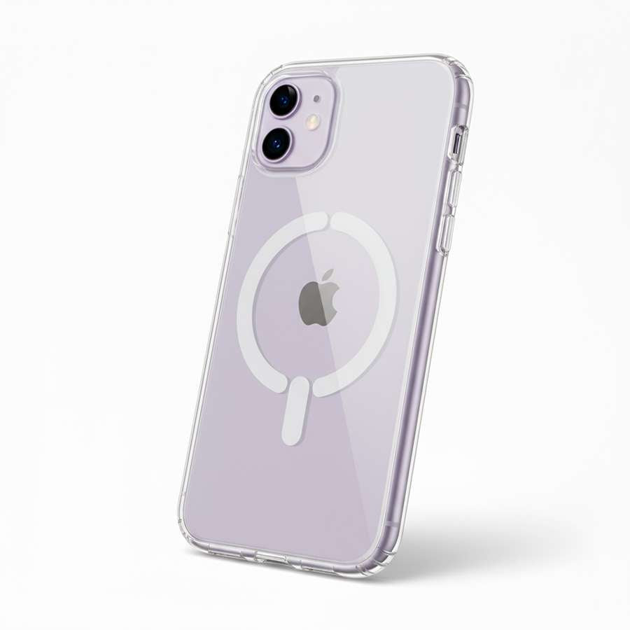 Funda Transparente Logo Compatible con Magsafe para iPhone 11