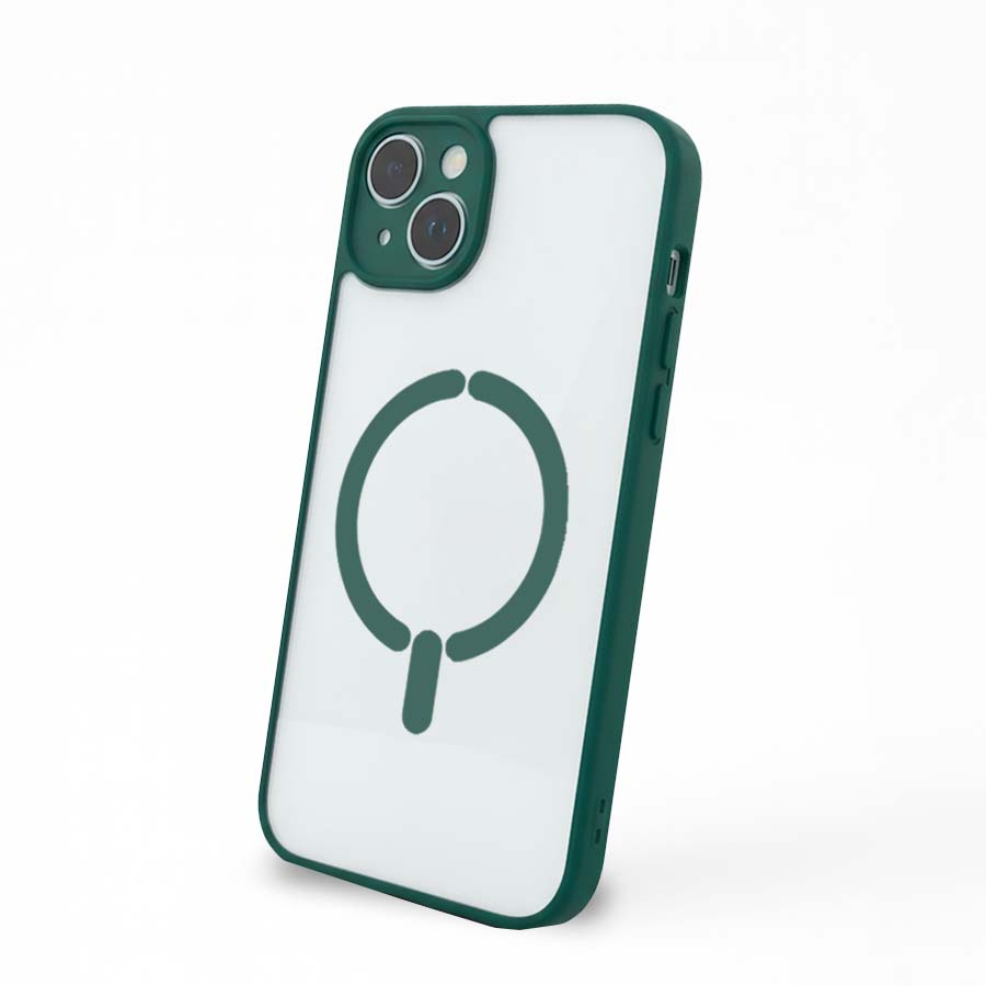 Funda Bumper Compatible con Magsafe con Cubre cámara para iPhone 15