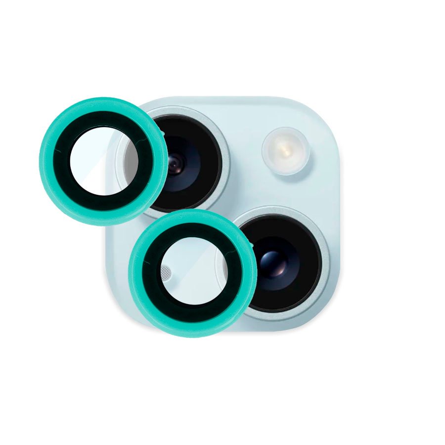 Cubre Objetivo Fluorescente para iPhone 15