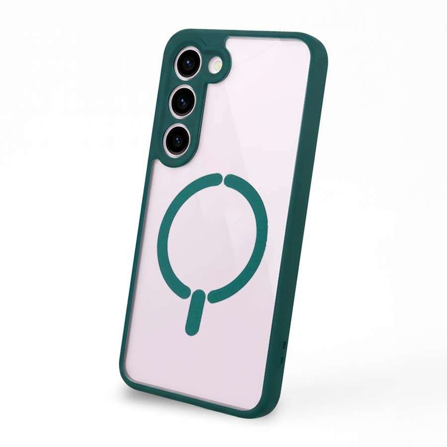 Funda Bumper Compatible con Magsafe con Cubre cámara para Samsung Galaxy S23