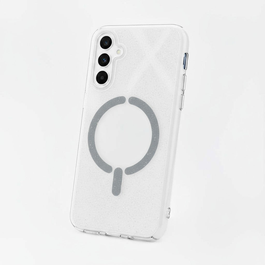 Funda Purpurina Compatible con MagSafe para Samsung Galaxy S23 FE