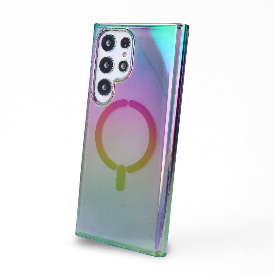 Funda Purpurina Compatible con MagSafe para Samsung Galaxy S23 Ultra