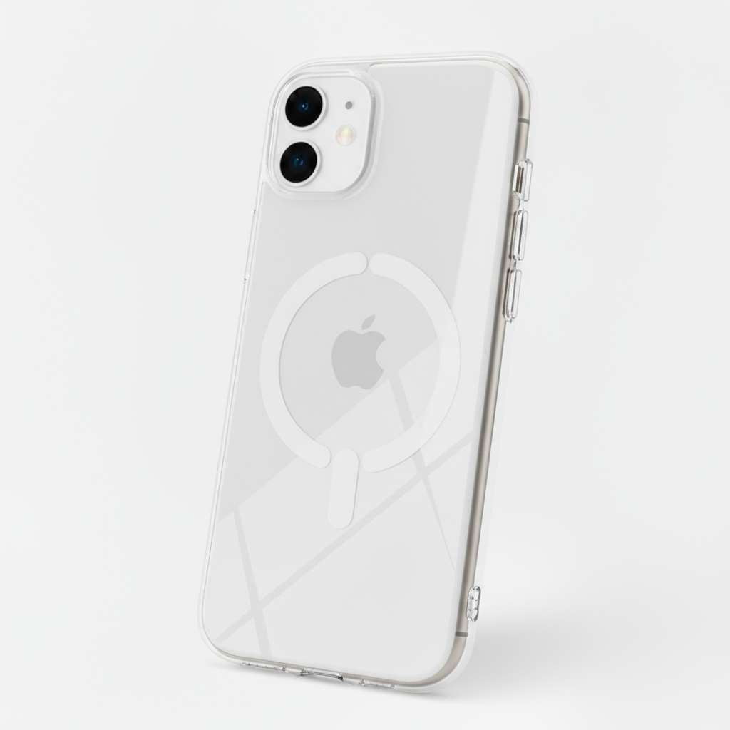 Funda Transparente Antiyellow Compatible con MagSafe para iPhone 12