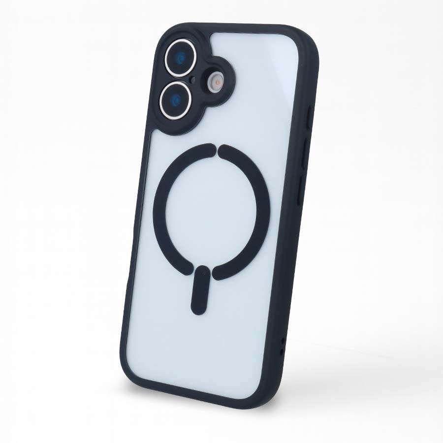 Funda Bumper Compatible con Magsafe con Cubre cámara para iPhone 16