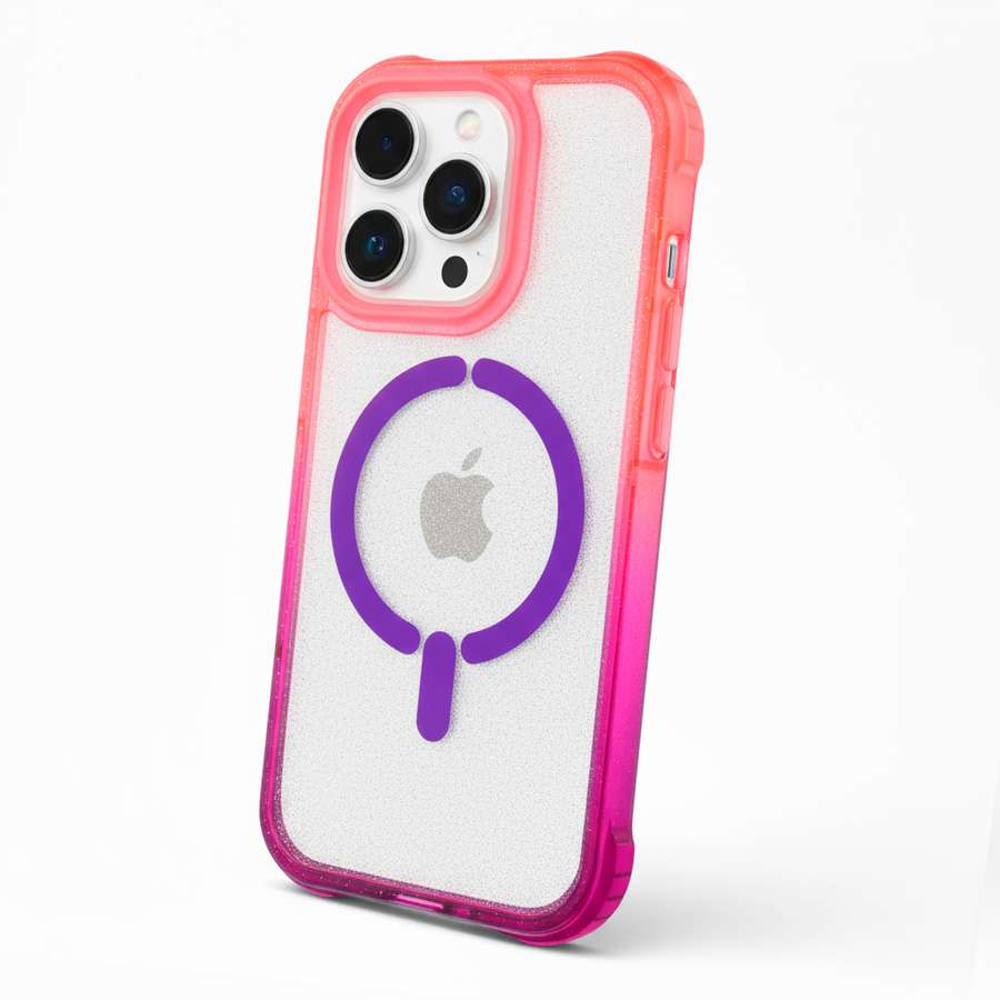 Funda Bumper Reforzada Degradada compatible con MagSafe para iPhone 16 Pro Max