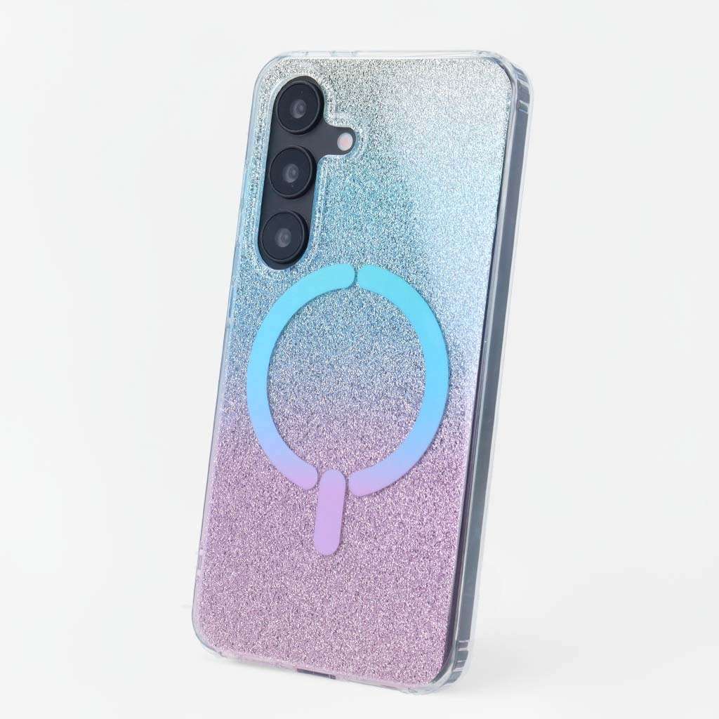 Funda Ring Glitter Compatible con Magsafe para Samsung Galaxy S25
