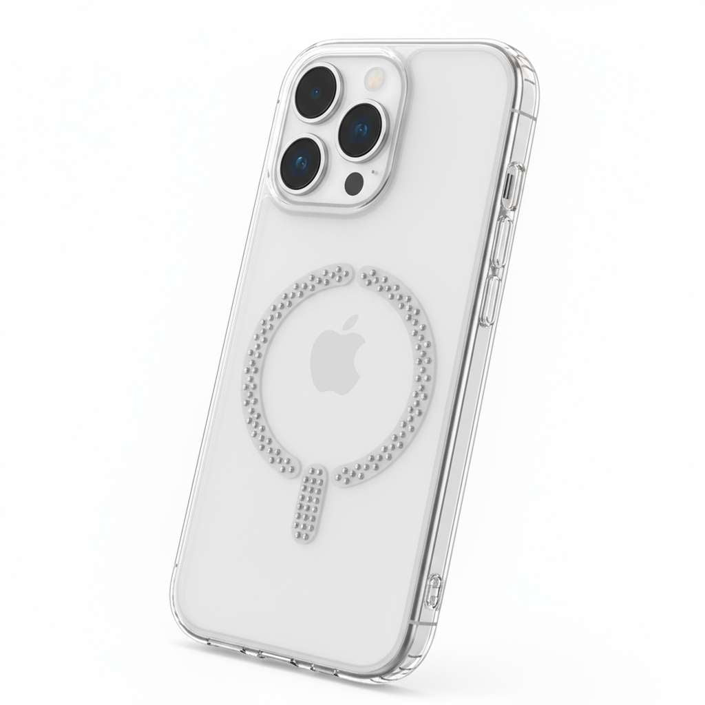 Funda Antiyellow Compatible con MagSafe con Brillantes para iPhone 13 Pro