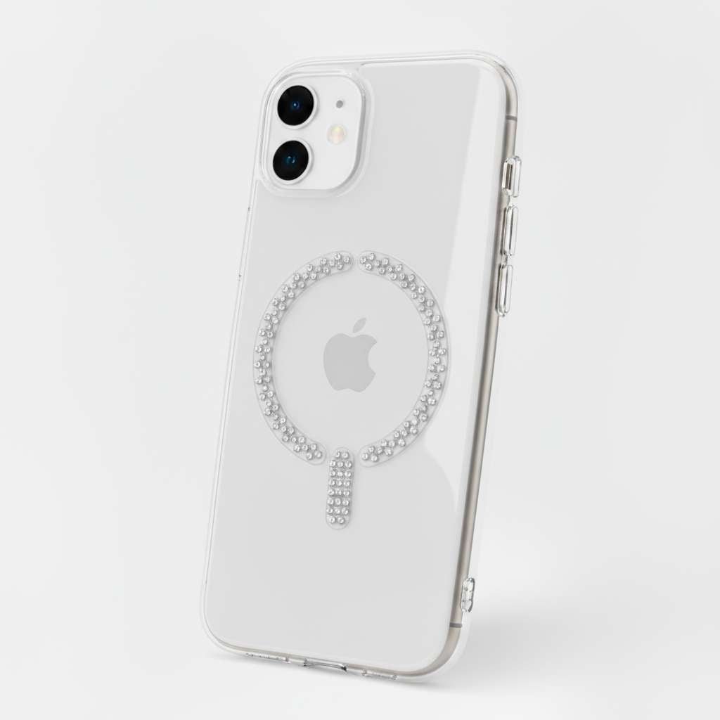 Funda Antiyellow Compatible con MagSafe con Brillantes para iPhone 12