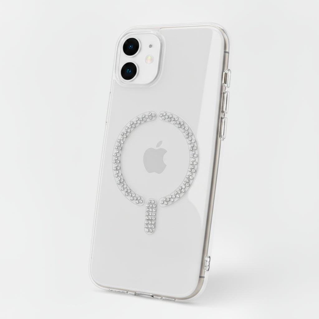 Funda Antiyellow Compatible con MagSafe con Brillantes para iPhone 12