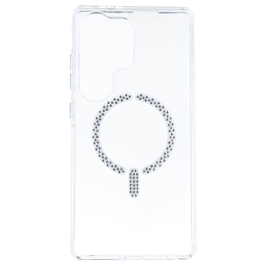 Funda Antiyellow Compatible con MagSafe con Brillantes para Samsung Galaxy S24 Ultra