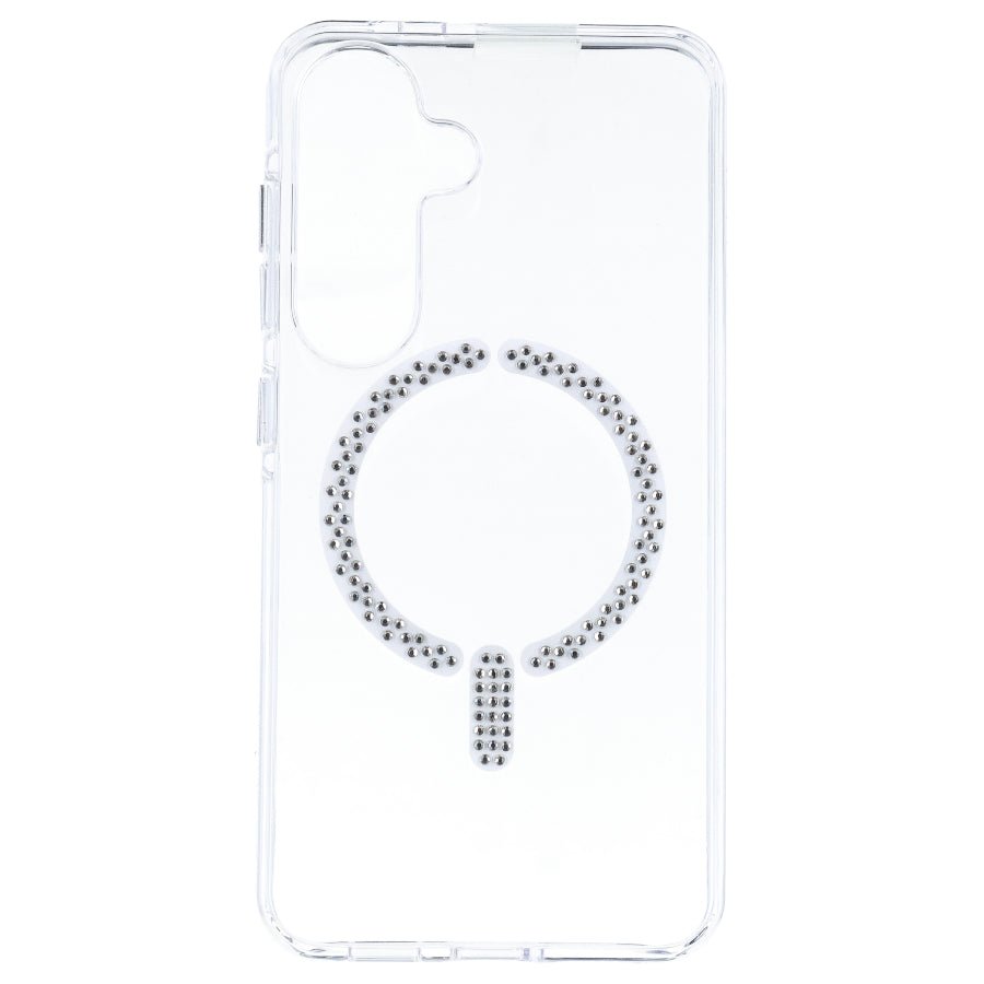 Funda Antiyellow Compatible con MagSafe con Brillantes para Samsung Galaxy S24