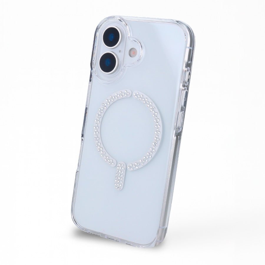 Funda Antiyellow Compatible con MagSafe con Brillantes para iPhone 16 Plus