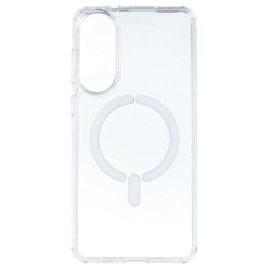 Funda Transparente Logo Compatible con Magsafe para Samsung Galaxy S25 Edge