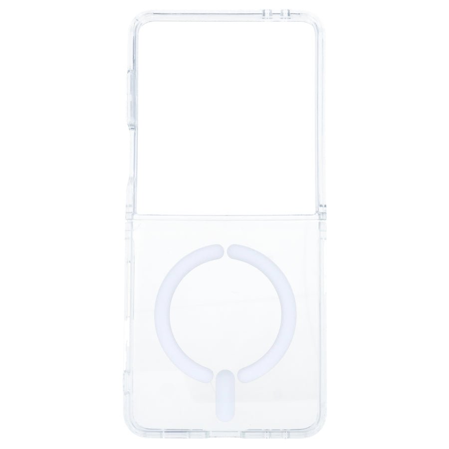 Funda Transparente Logo Compatible con Magsafe para Samsung Galaxy Z Flip 7
