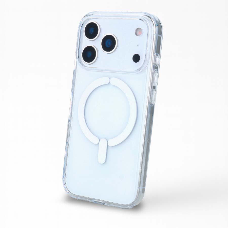 Funda Transparente Logo Compatible con Magsafe para iPhone 17 Pro Max