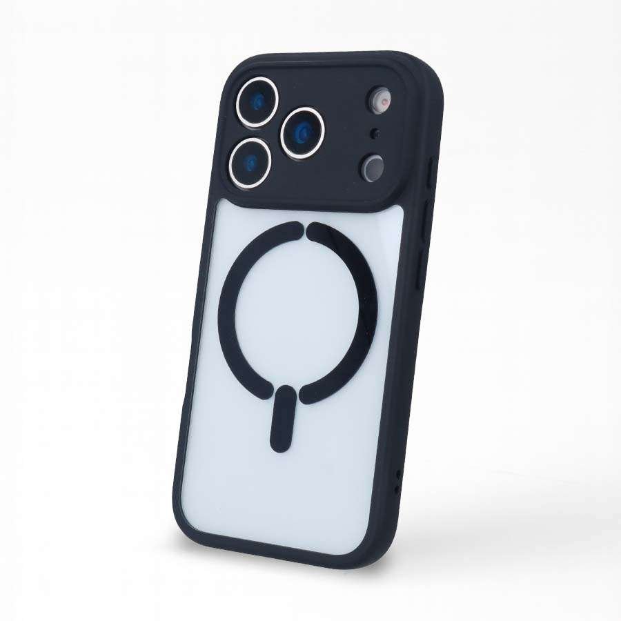 Funda Bumper Compatible con Magsafe con Cubre cámara para iPhone 17 Pro