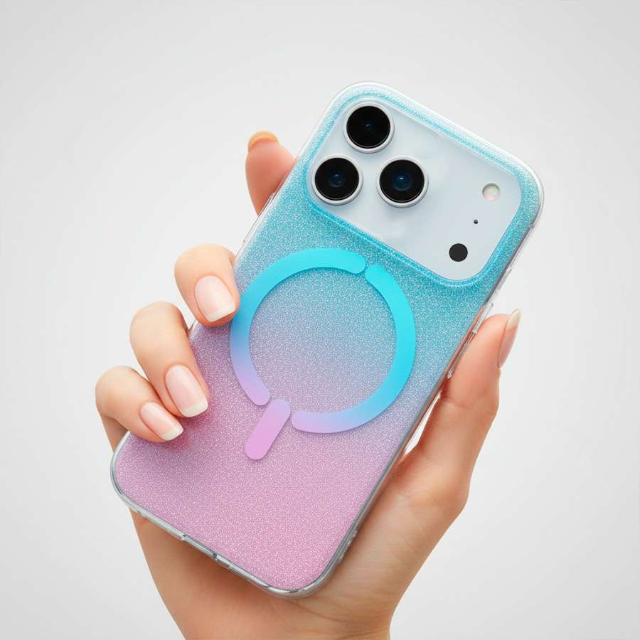 Funda Ring Glitter Compatible con Magsafe para iPhone 17 Pro