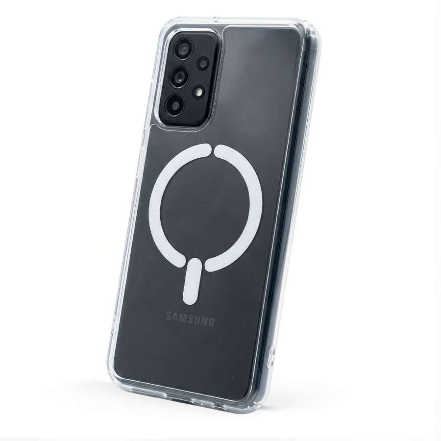 Funda Transparente Logo Compatible con Magsafe para Samsung Galaxy A52S 5G
