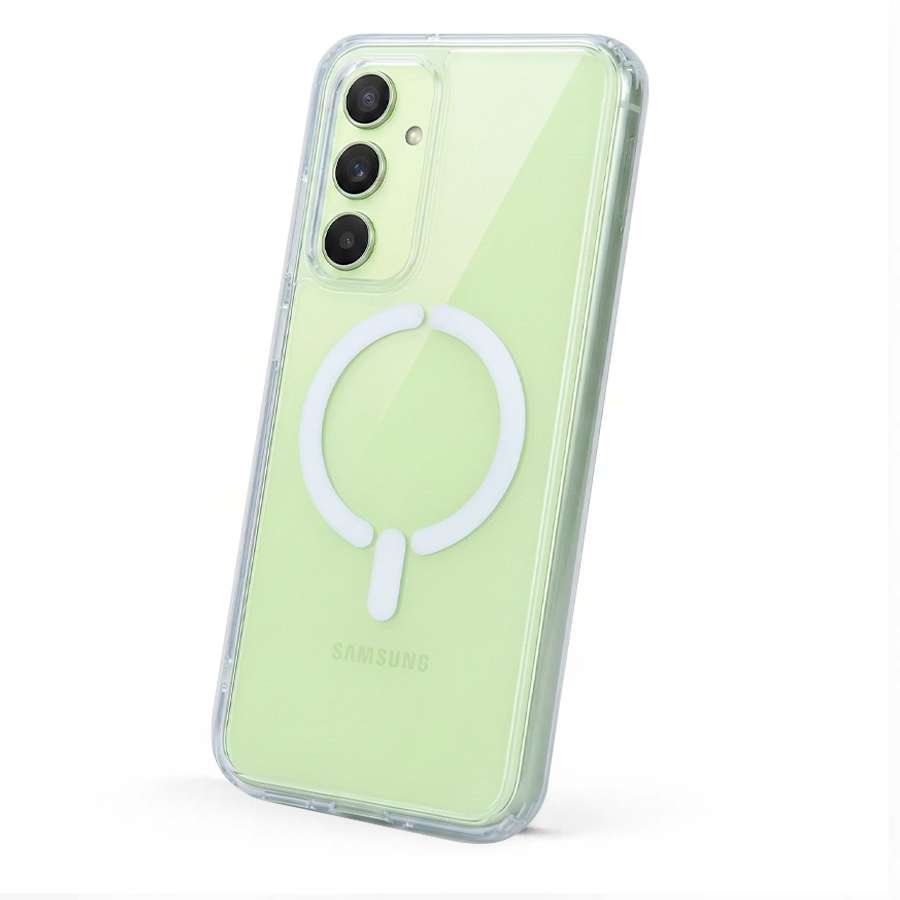 Funda Transparente Logo Compatible con Magsafe para Samsung Galaxy A34 5G