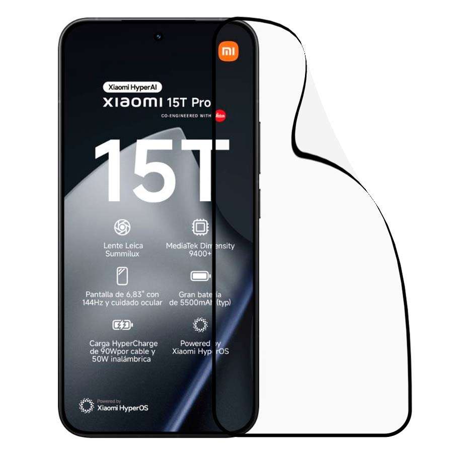 Cristal Templado Completo Irrompible para Xiaomi 15T Pro