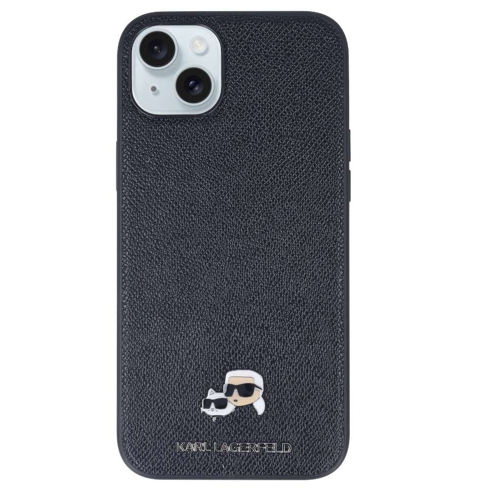 Funda Karl Lagerfeld negra para iPhone 14 Plus, colaboración La Casa de las Carcasas x Karl Lagerfeld