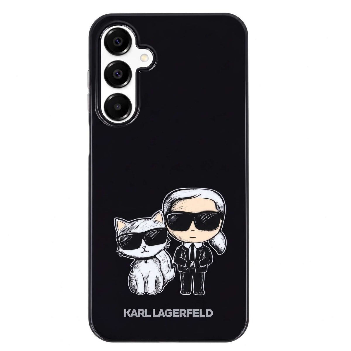 Funda Karl Lagerfeld negra para Samsung Galaxy A56 5G, colaboración La Casa de las Carcasas x Karl Lagerfeld