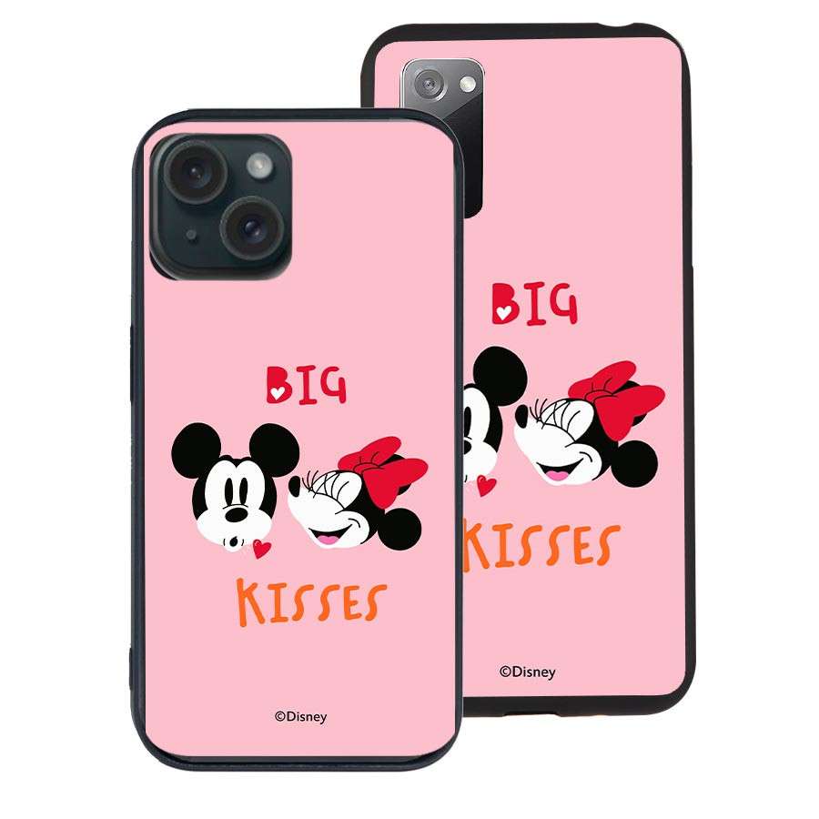 Funda oficial Disney Big Kisses con Mickey y Minnie para móvil - Vista frontal
