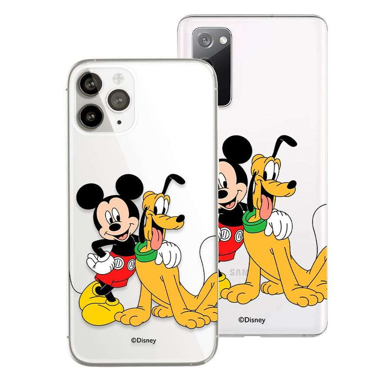 Funda oficial Disney Mickey & Pluto con Mickey y Pluto para móvil - Vista frontal
