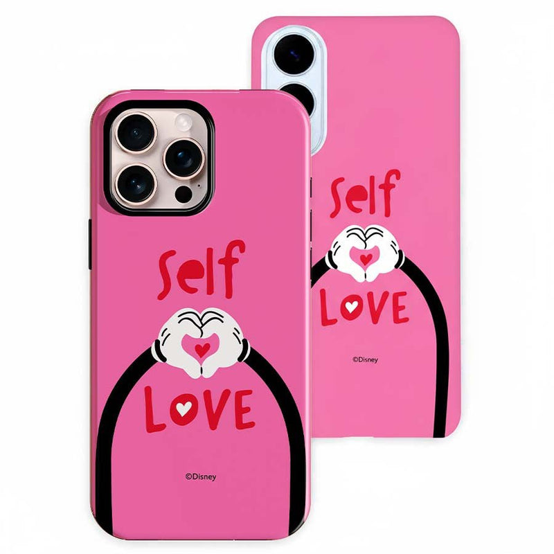 Funda oficial Disney Self Love - Detalle del diseño Mickey y Minnie