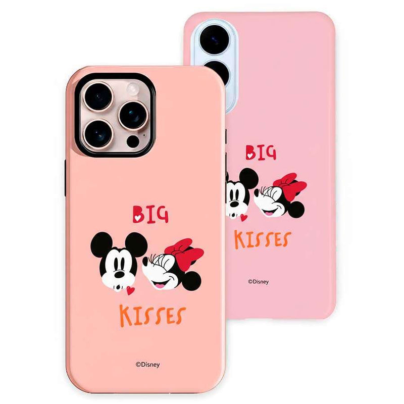 Funda oficial Disney Big Kisses con Mickey y Minnie para móvil - Vista frontal