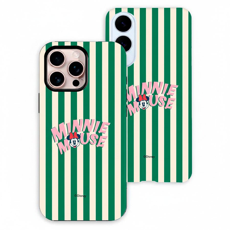 Funda oficial Disney Minnie Chic a Rayas - Detalle del diseño Minnie
