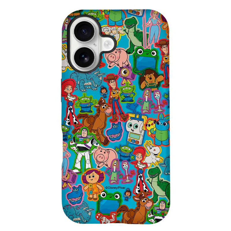 Funda Tough Toy Story personajes sobre fondo azul diseño

