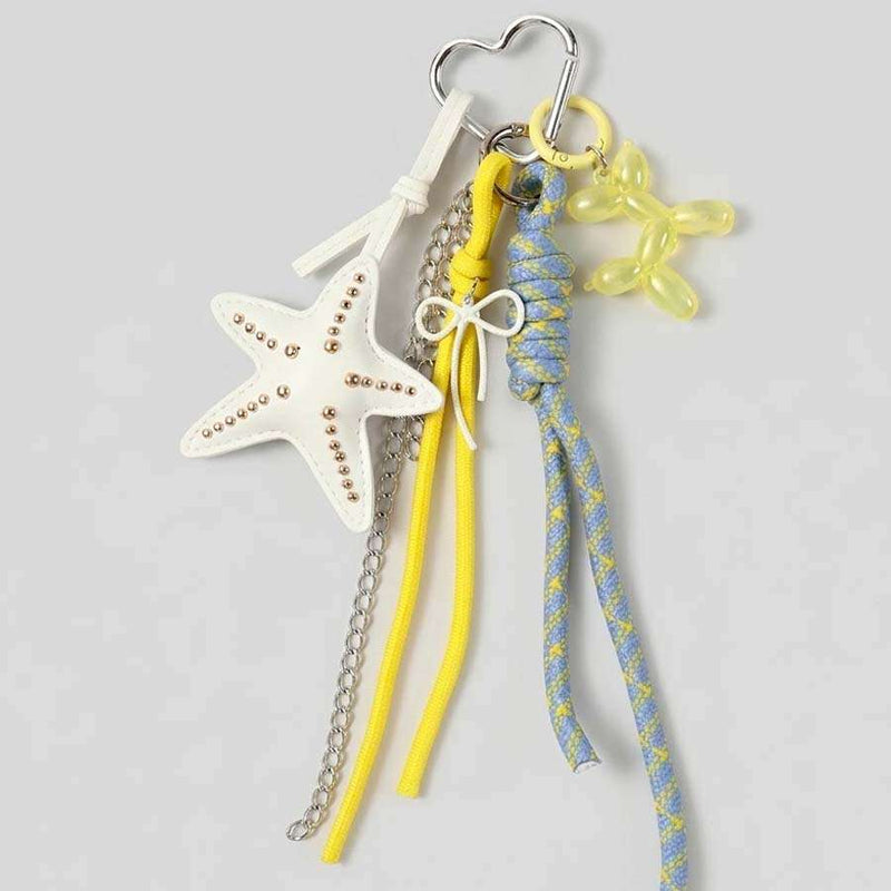 Charm colgante estrella de mar para móvil y bolso - vista frontal