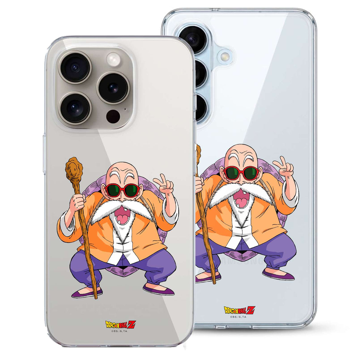 Detalle del diseño de la funda Dragon Ball Z Muten Roshi

