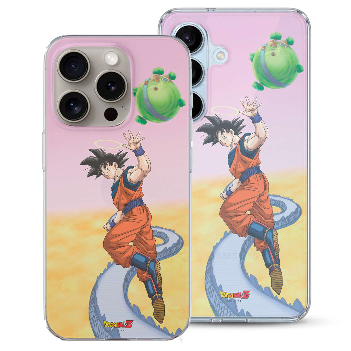Detalle del diseño de la funda Dragon Ball Z Planeta Kaio
